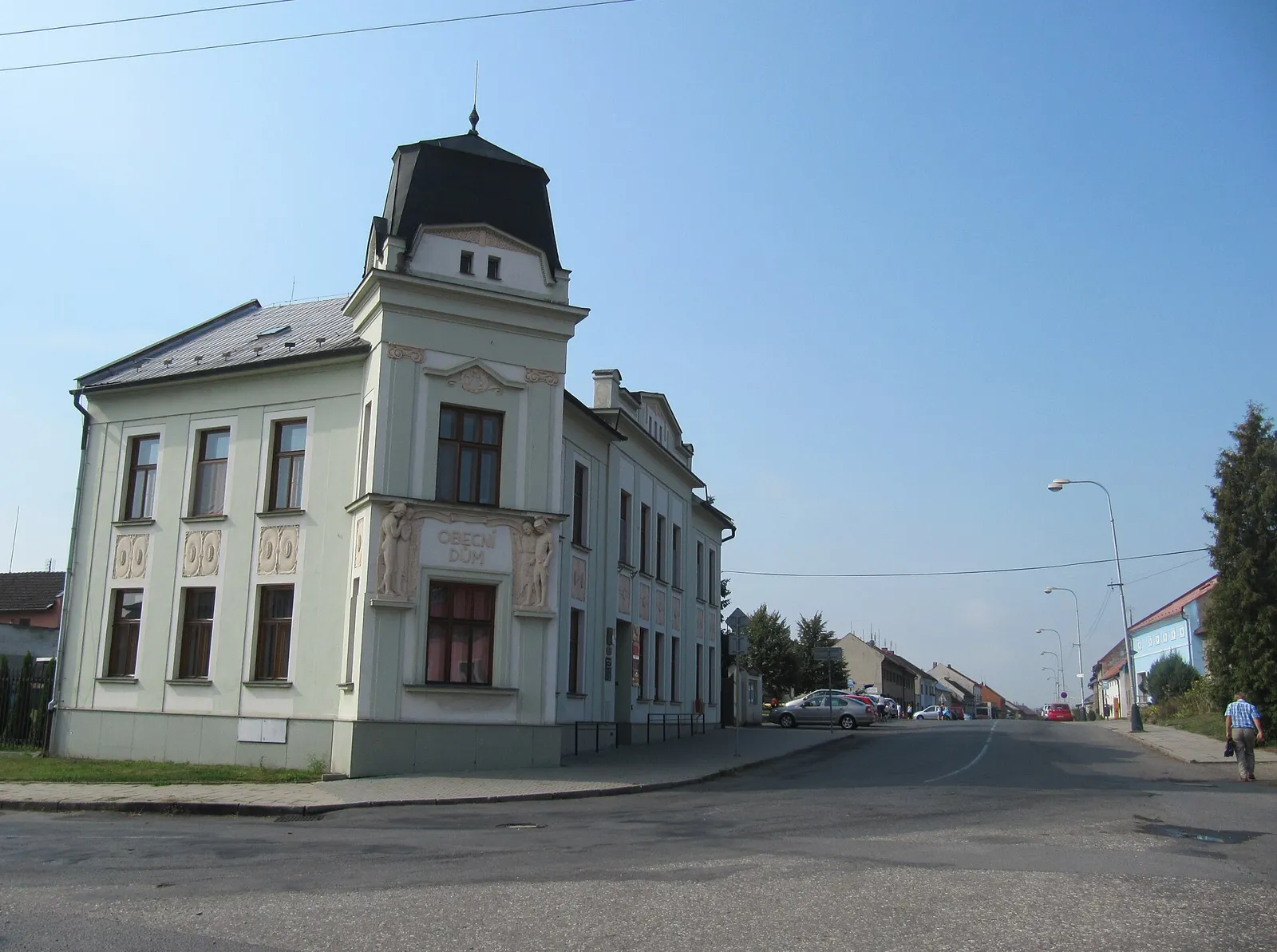 Pohled na obec Horka nad Moravou, okres Olomouc