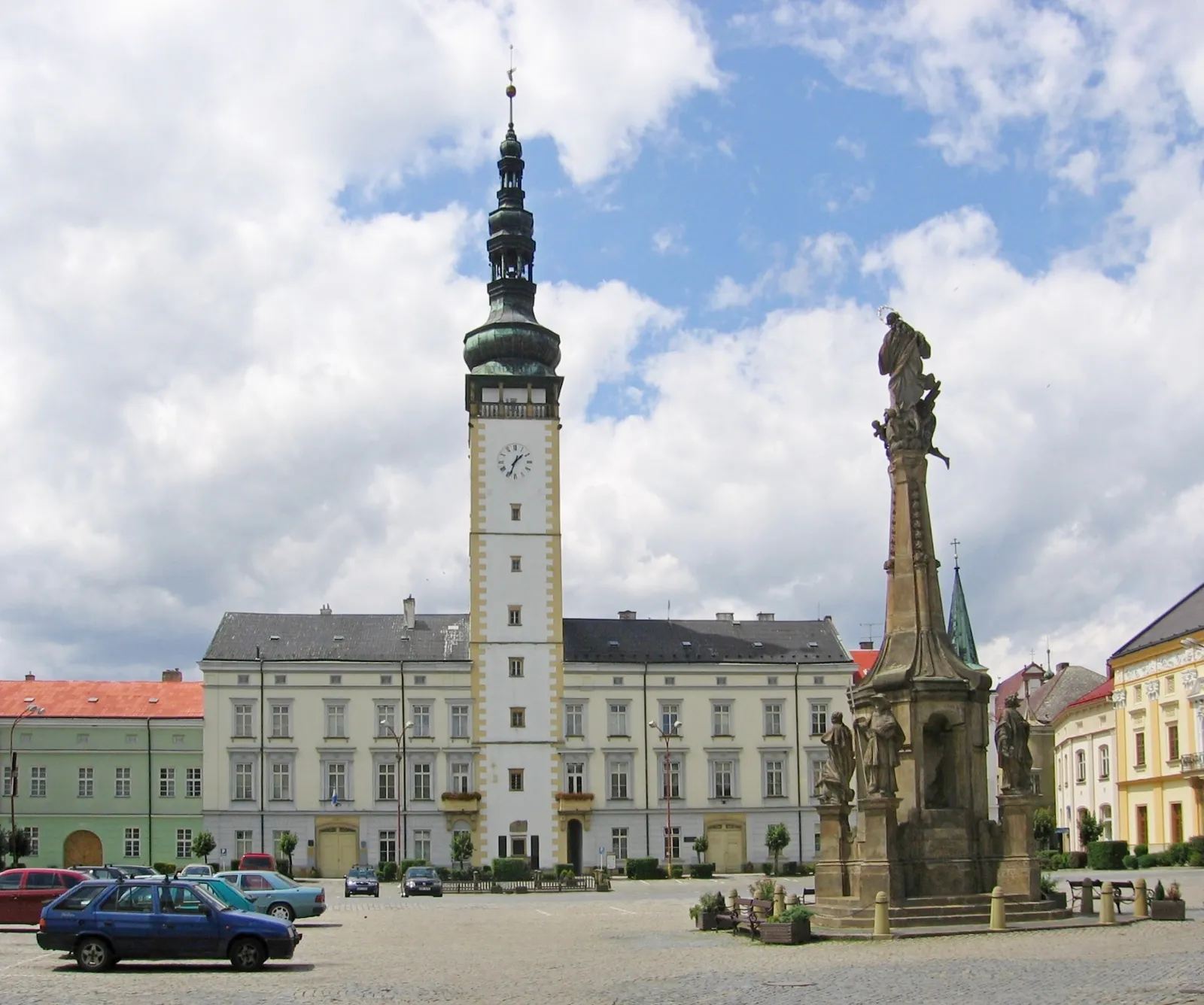 Pohled na obec Litovel, okres Olomouc