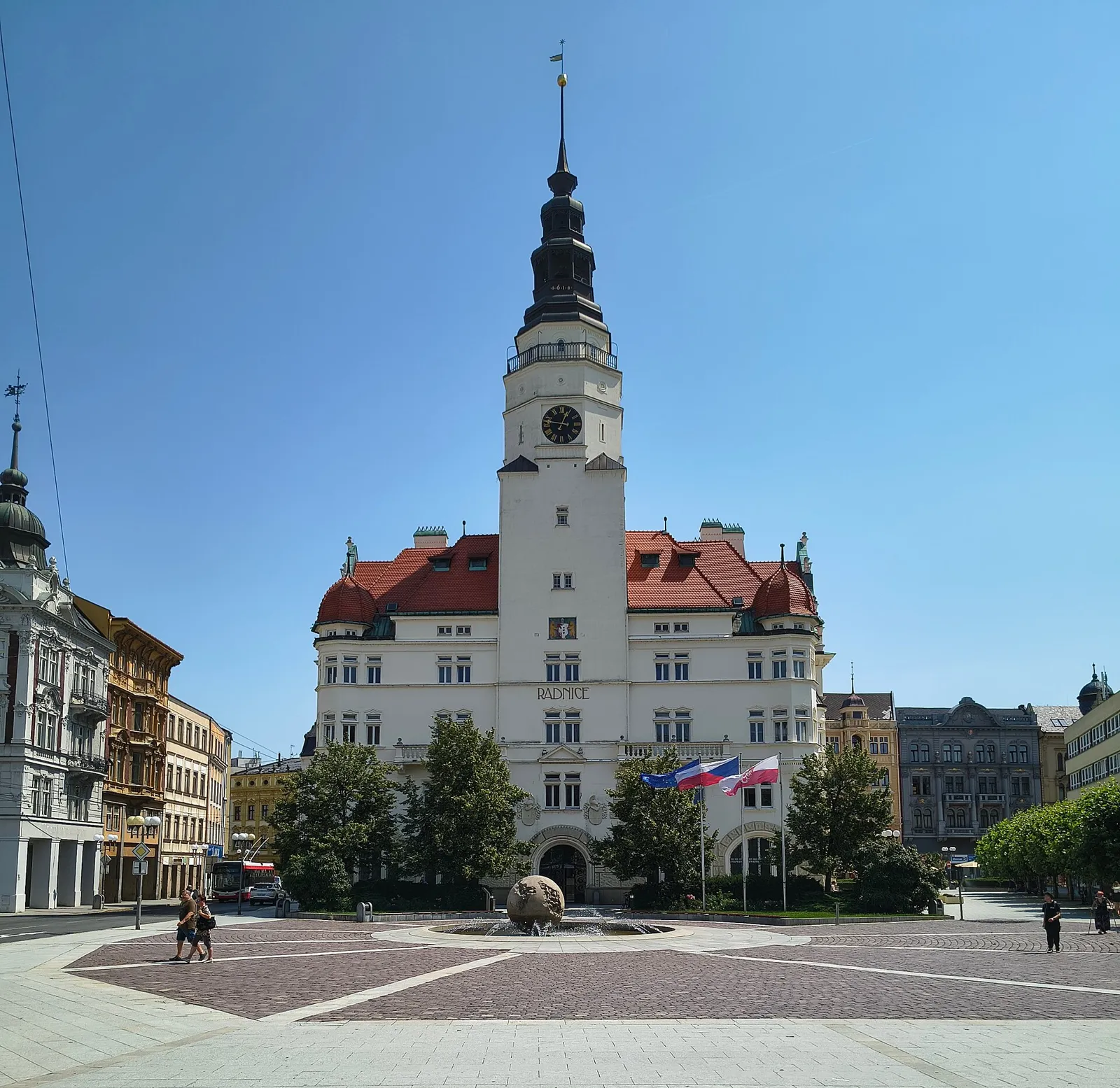 Pohled na obec Opava, okres Opava