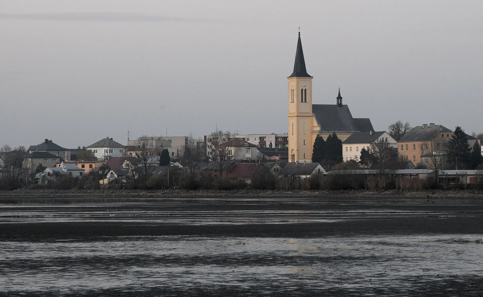 Pohled na obec Dolní Benešov, okres Opava