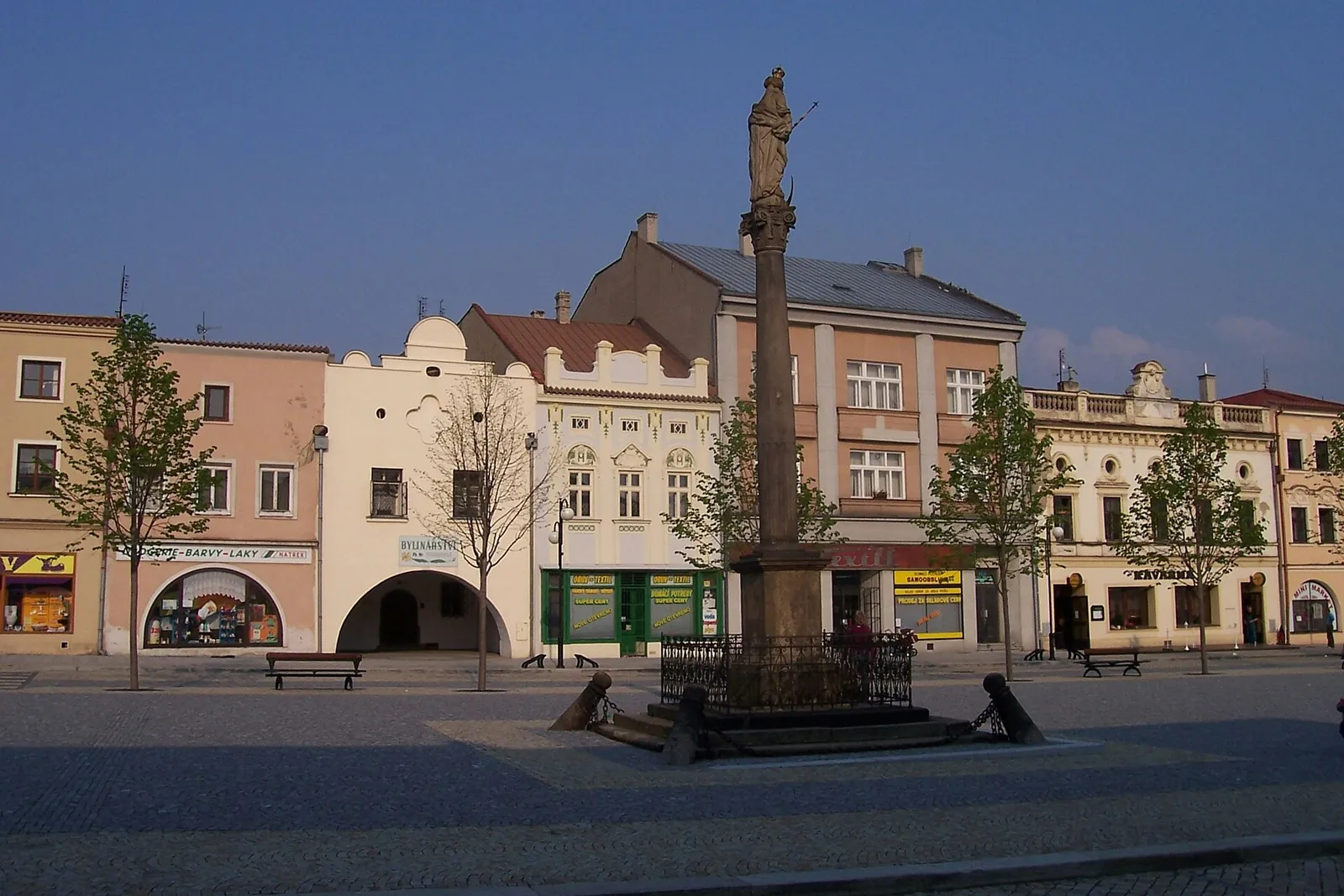 Pohled na obec Lipník nad Bečvou, okres Přerov