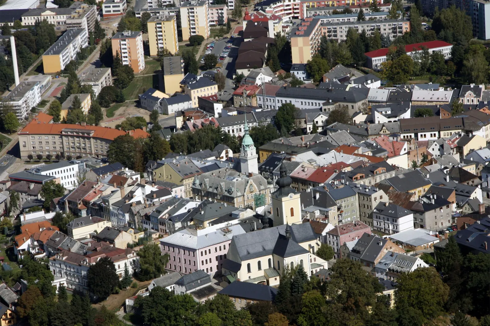 Pohled na obec Šumperk, okres Šumperk