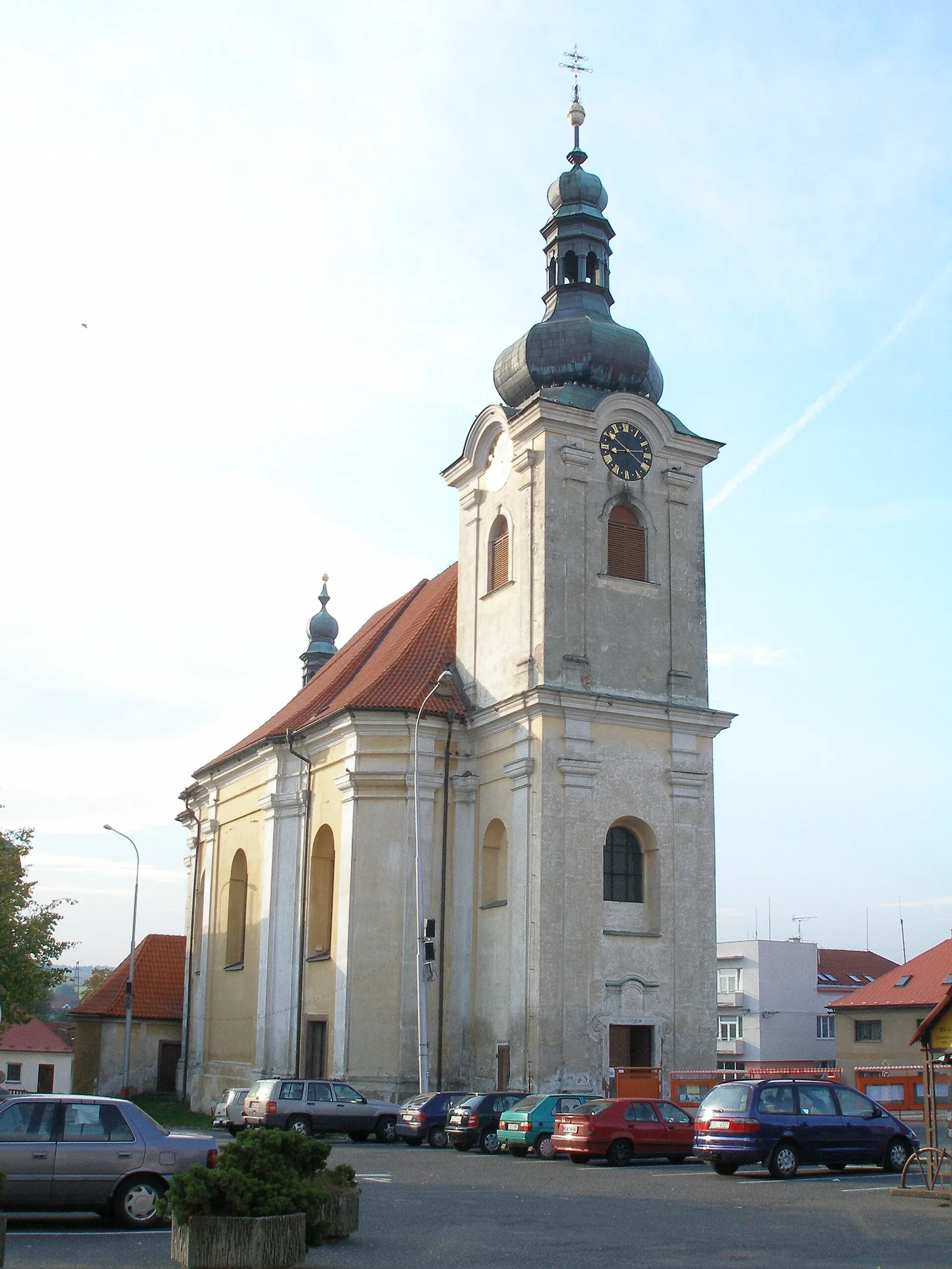 Pohled na obec Uhlířské Janovice, okres Kutná Hora