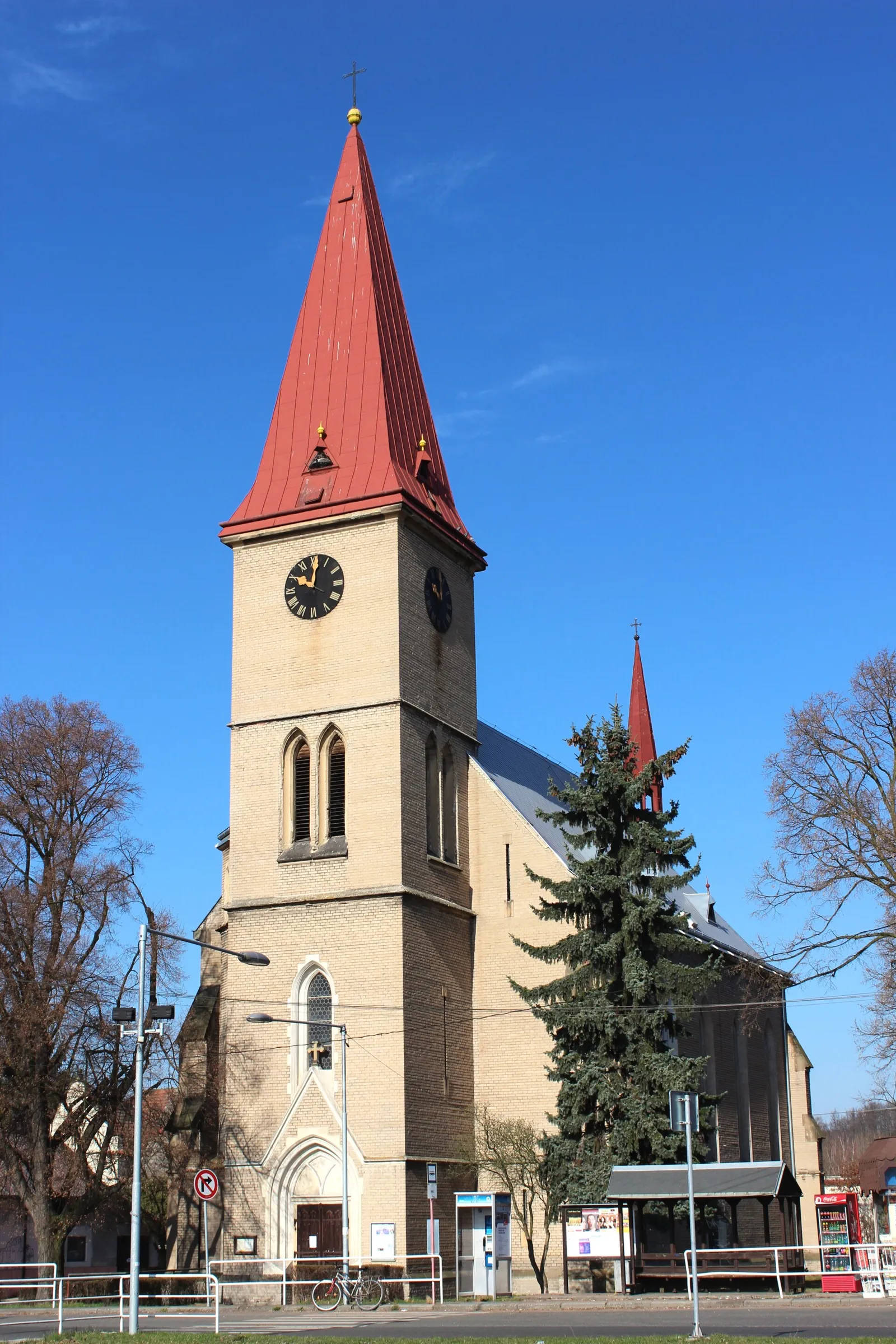 Pohled na obec Milovice, okres Nymburk