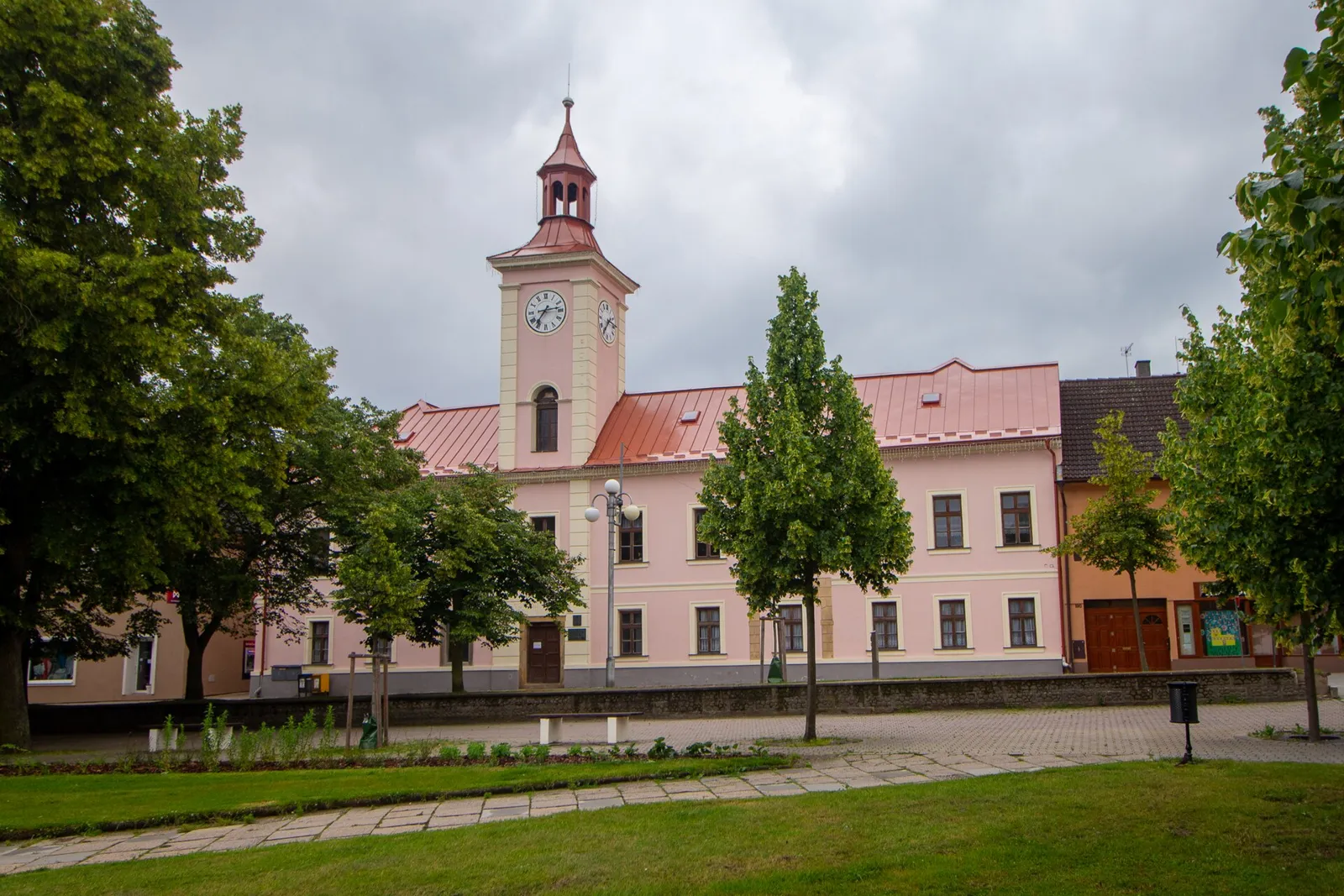 Pohled na obec Nové Strašecí, okres Rakovník