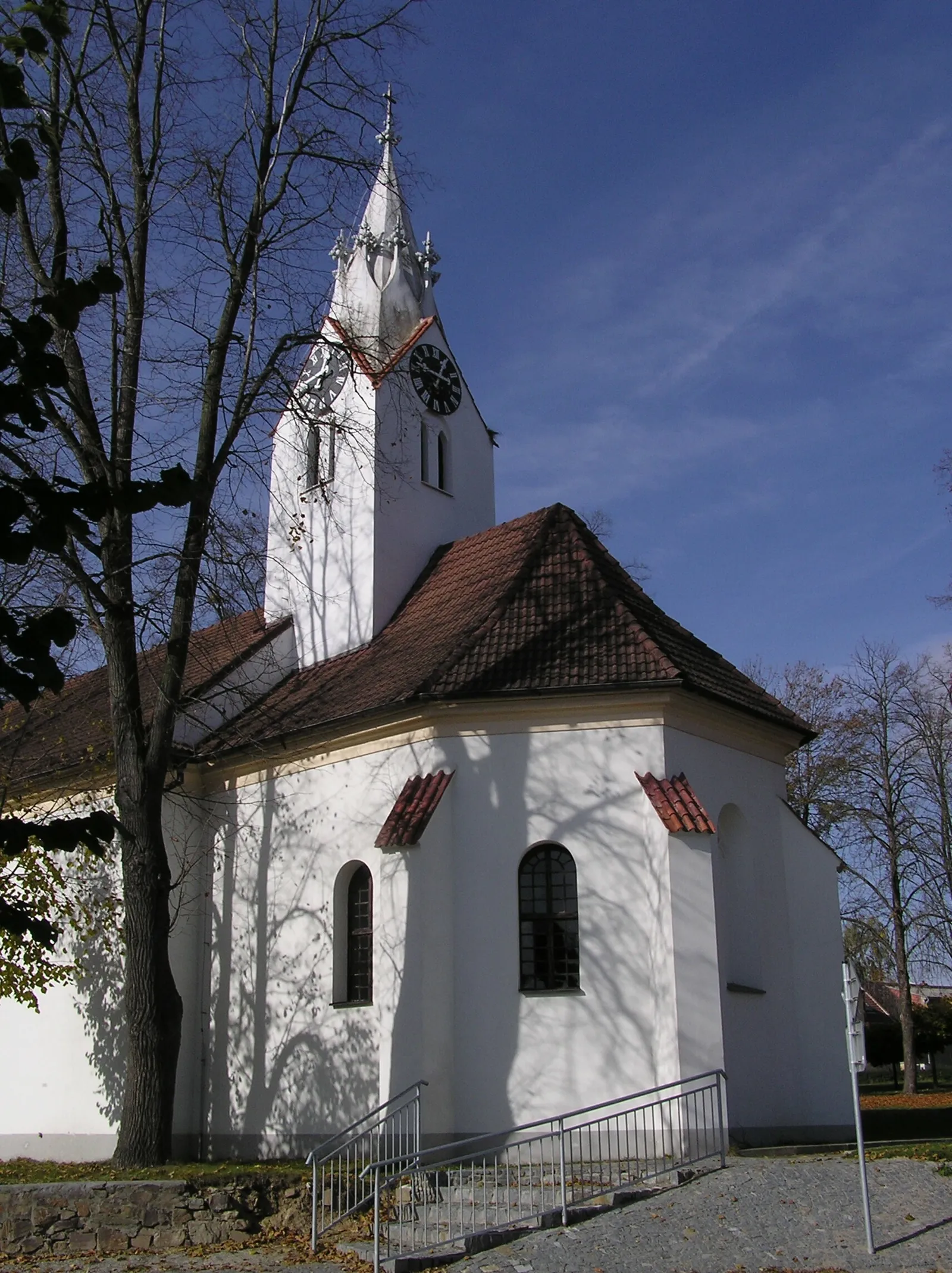 Pohled na obec Dolní Bukovsko, okres České Budějovice