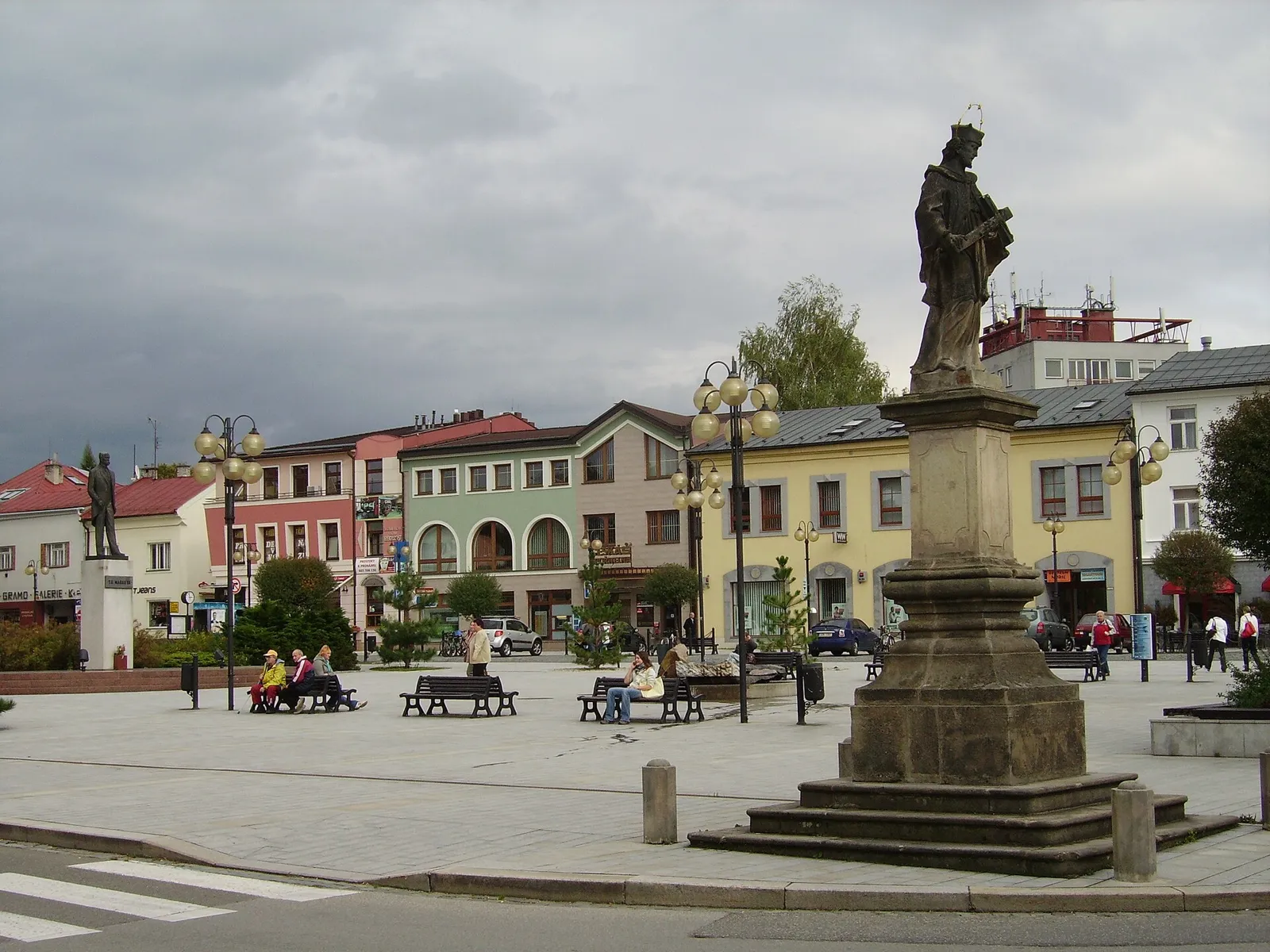 Pohled na obec Rožnov pod Radhoštěm, okres Vsetín