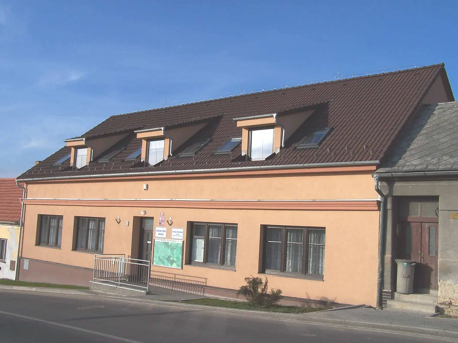 Pohled na obec Srubec, okres České Budějovice