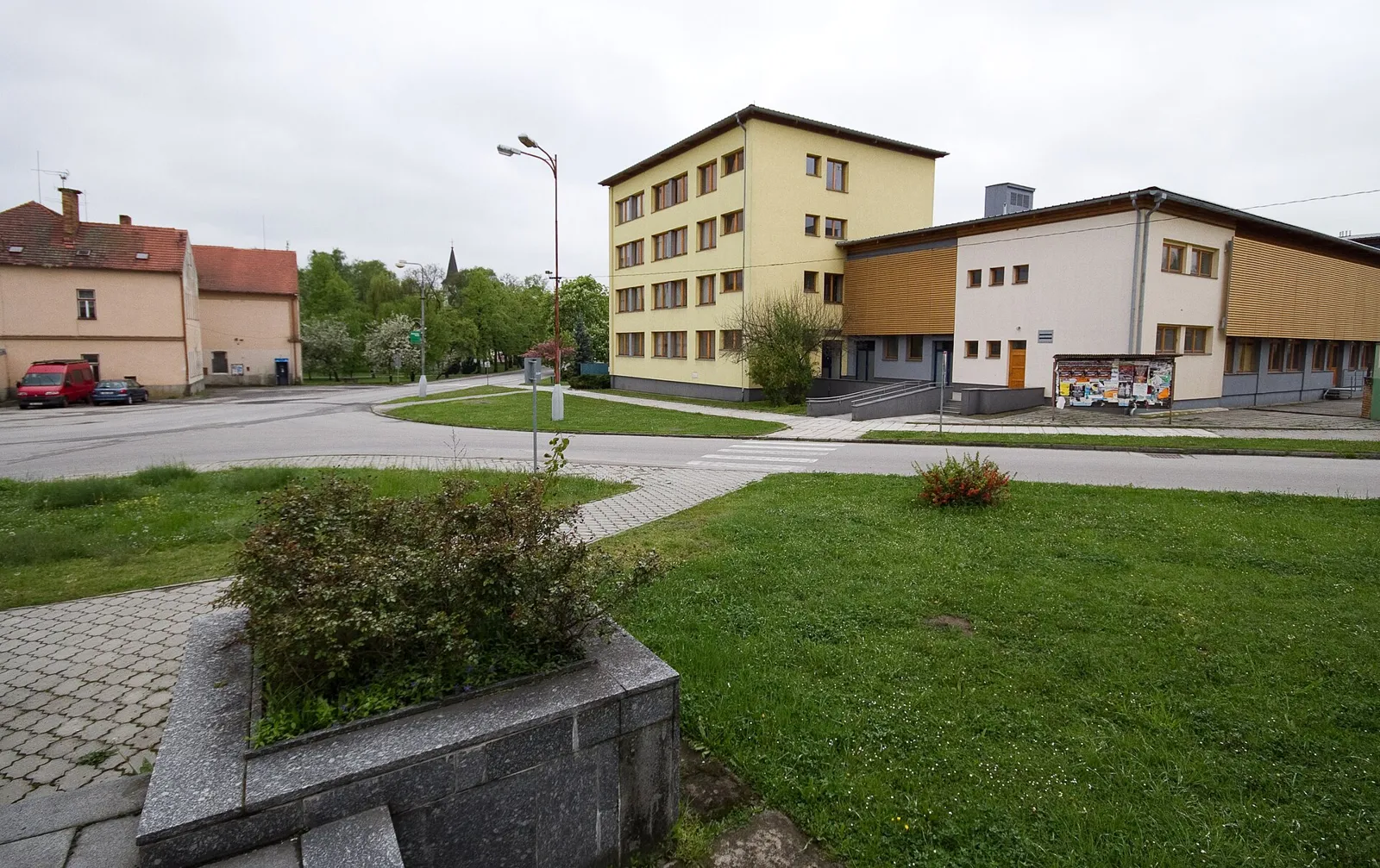 Pohled na obec Zliv, okres České Budějovice