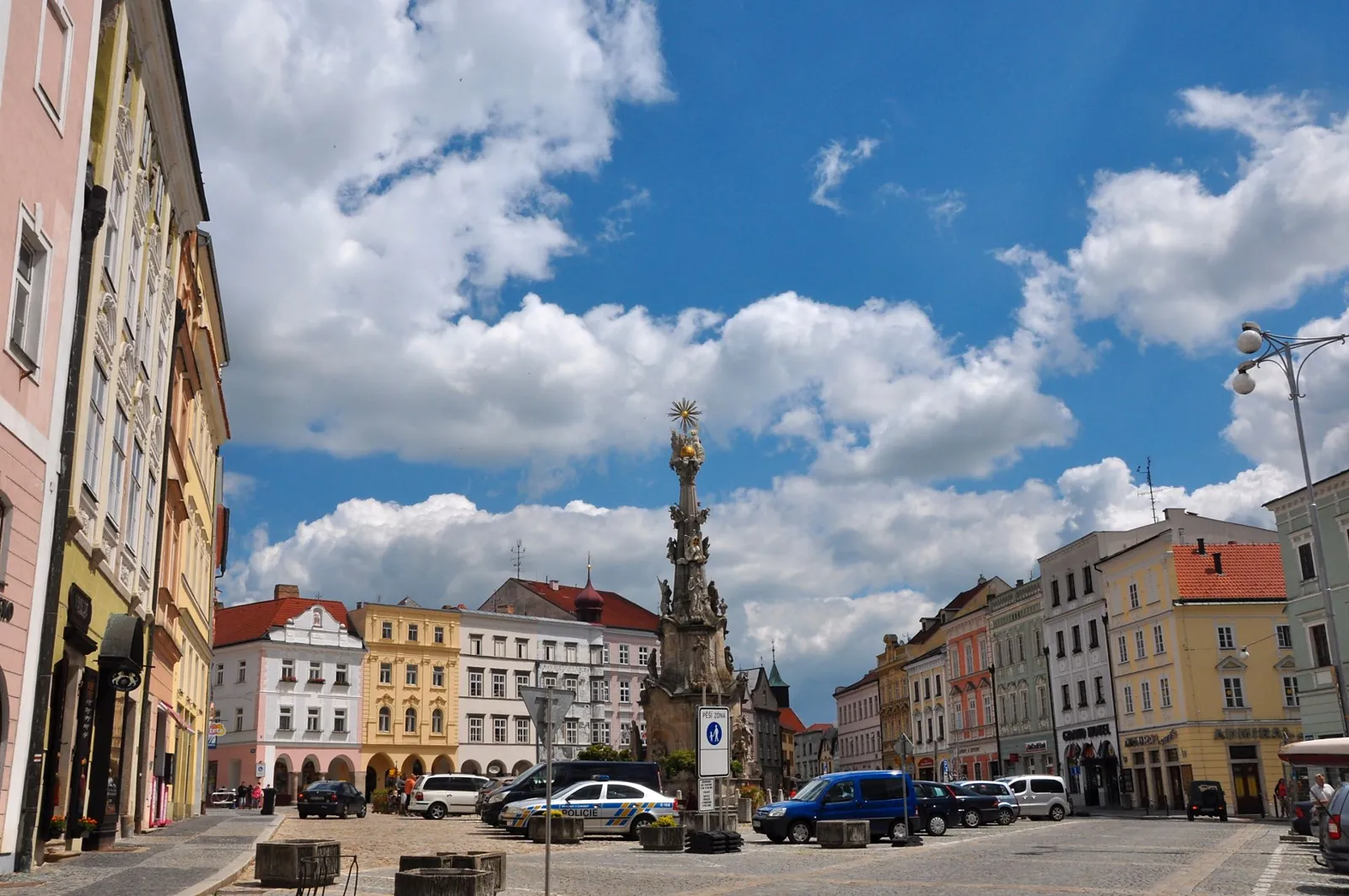 Pohled na obec Jindřichův Hradec, okres Jindřichův Hradec