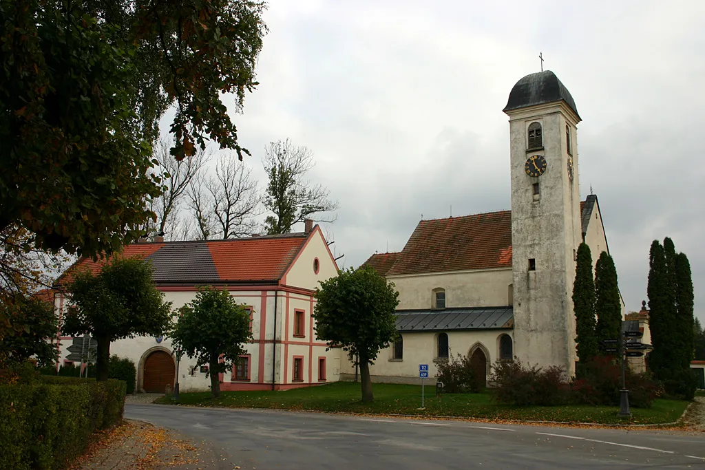 Pohled na obec Horní Cerekev, okres Pelhřimov
