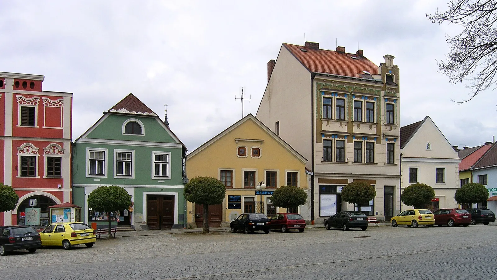Pohled na obec Kamenice nad Lipou, okres Pelhřimov