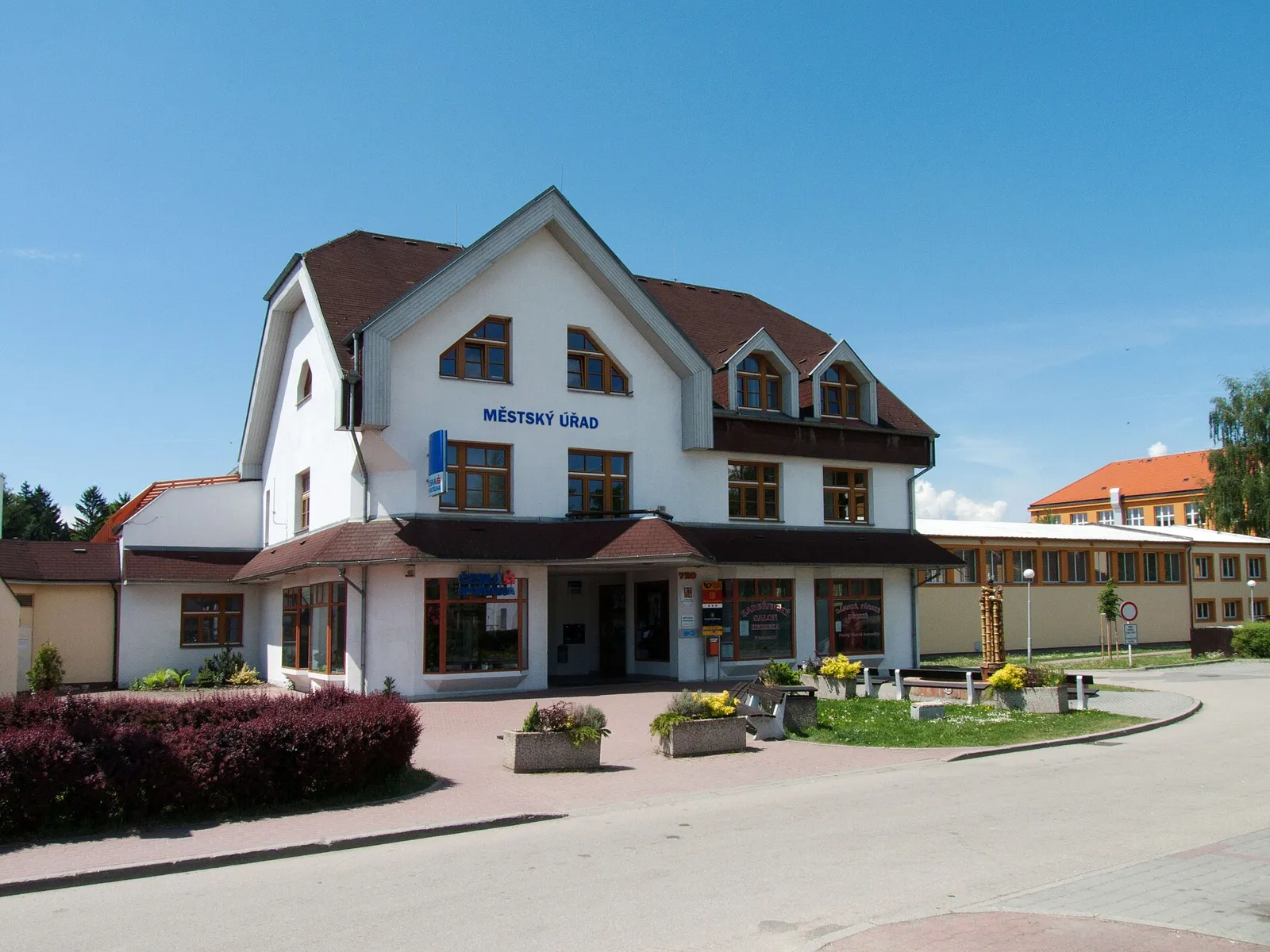 Pohled na obec Planá nad Lužnicí, okres Tábor