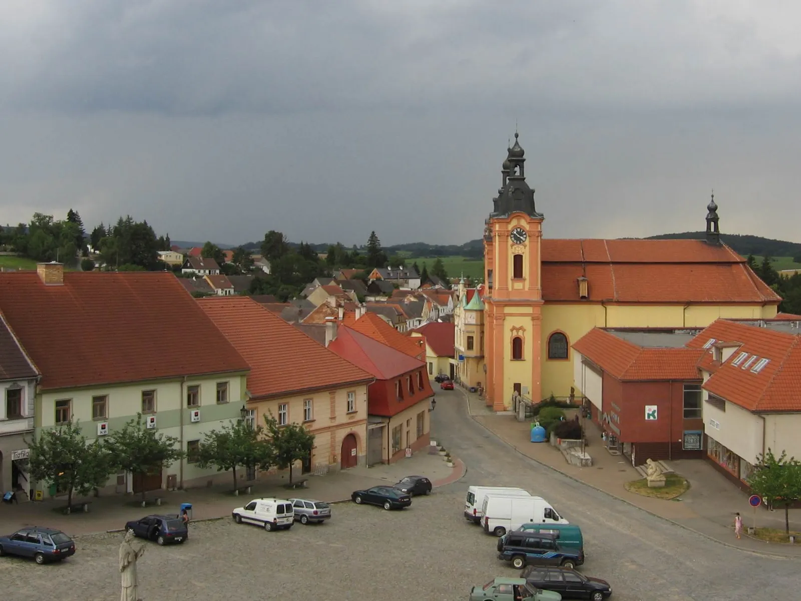 Pohled na obec Nepomuk, okres Plzeň-jih