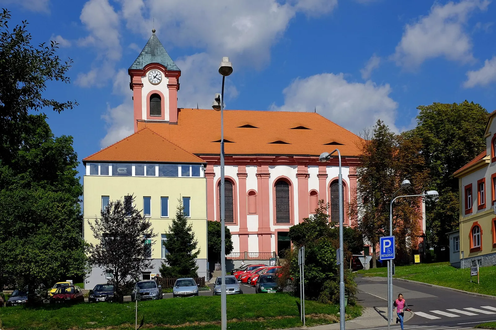 Pohled na obec Chodov, okres Sokolov