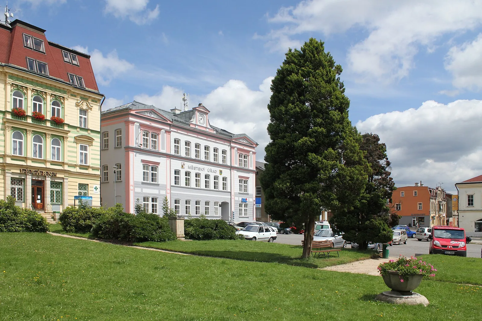 Pohled na obec Smržovka, okres Jablonec nad Nisou