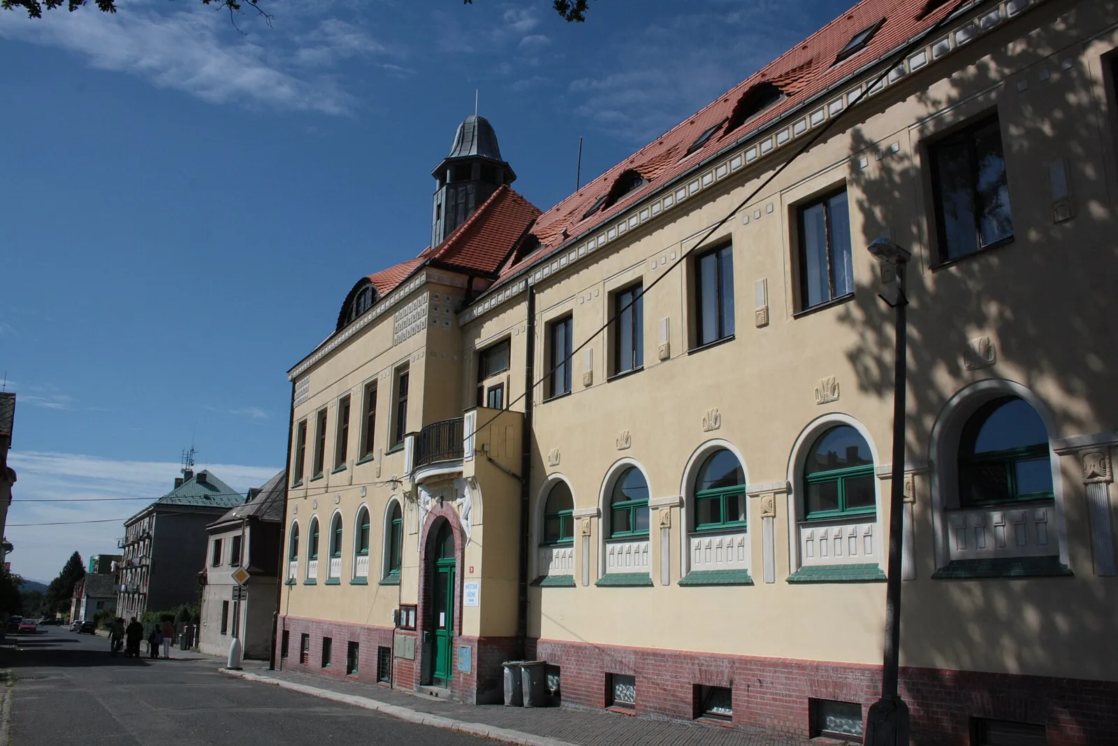 Pohled na obec Nové Město pod Smrkem, okres Liberec