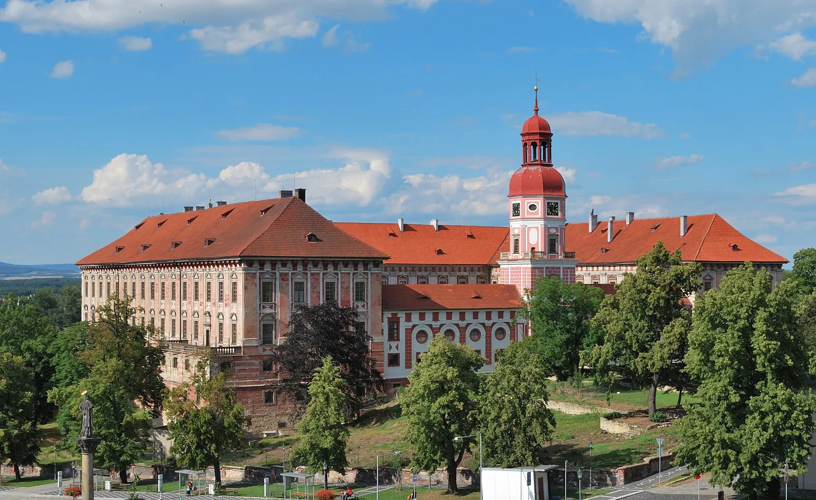 Pohled na obec Roudnice nad Labem, okres Litoměřice