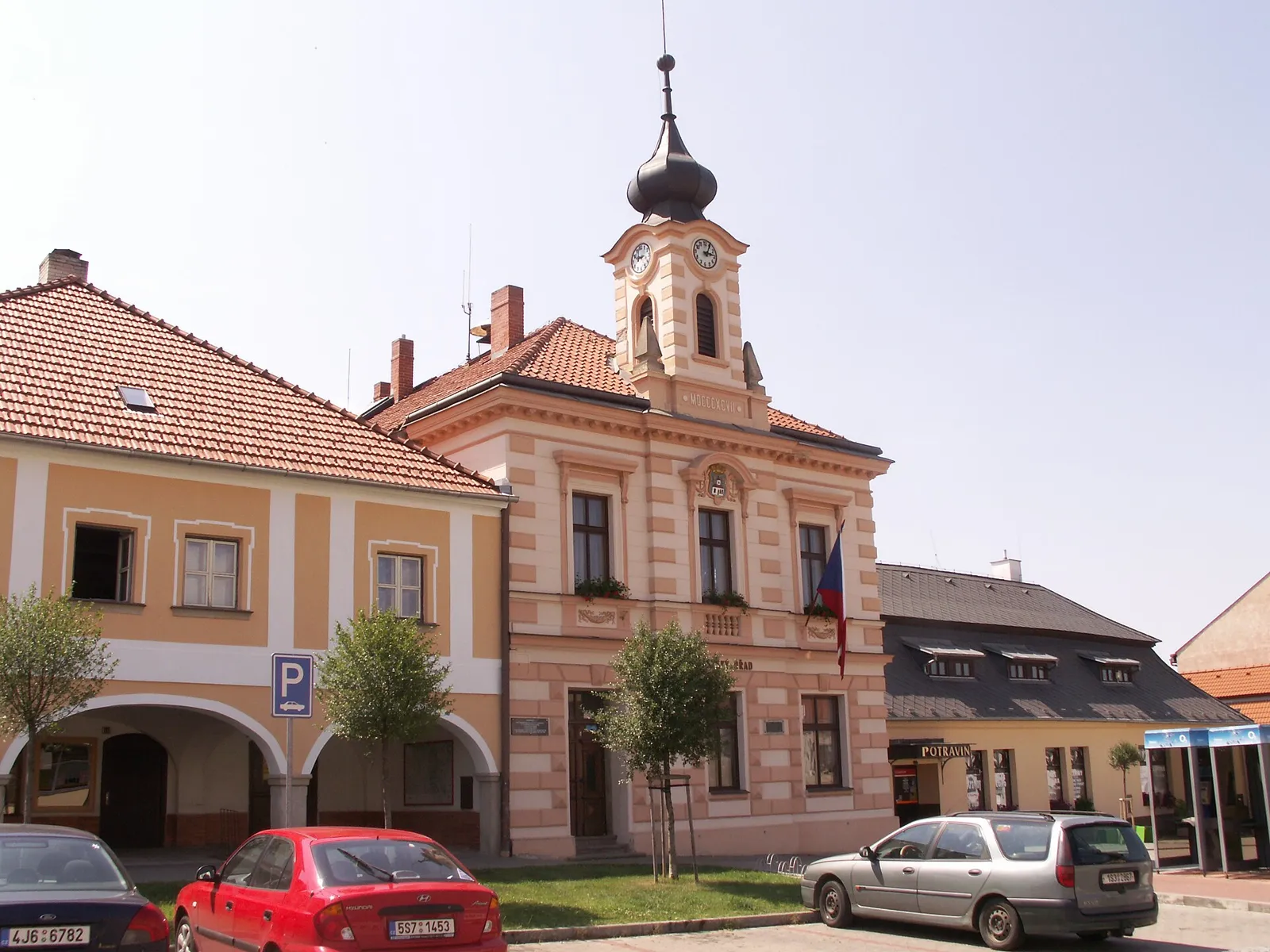 Pohled na obec Golčův Jeníkov, okres Havlíčkův Brod