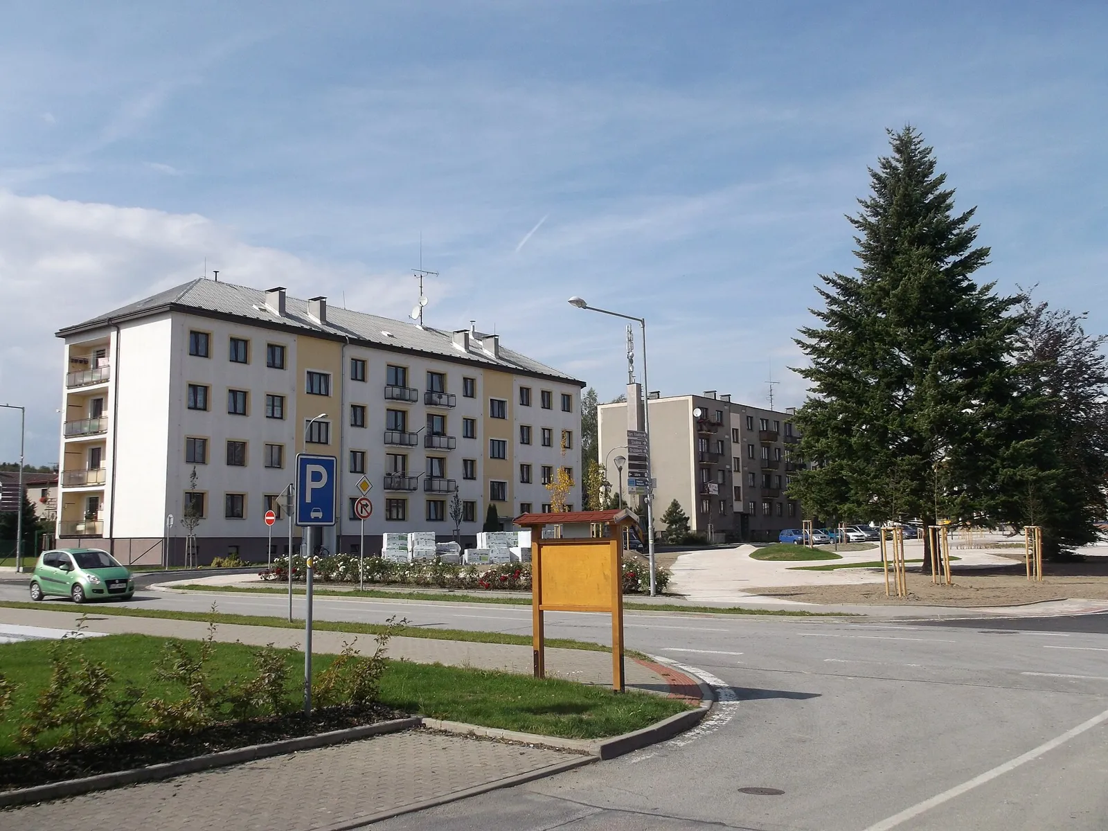 Pohled na obec Ždírec nad Doubravou, okres Havlíčkův Brod