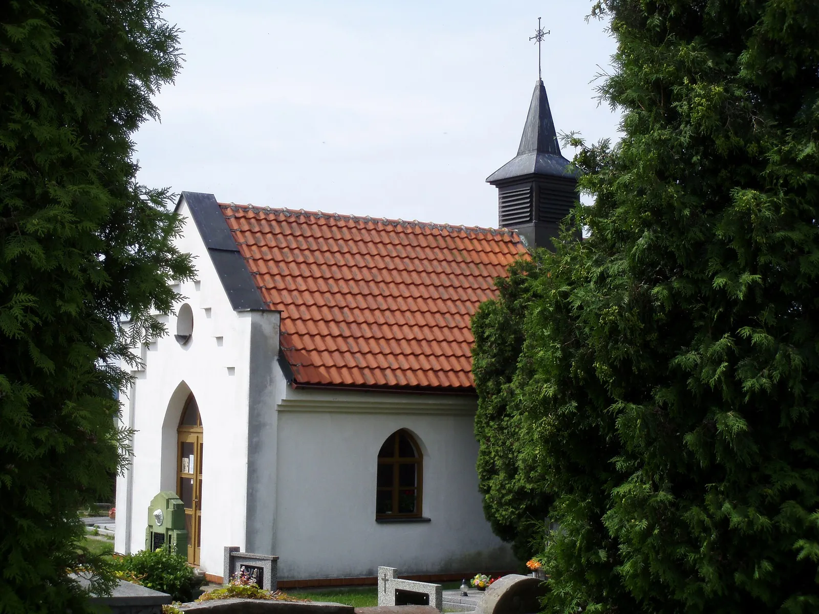 Pohled na obec Vysoká nad Labem, okres Hradec Králové