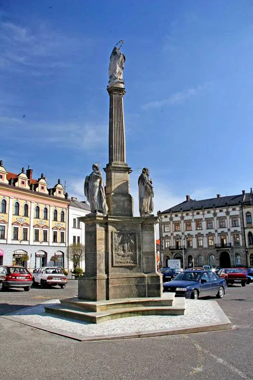 Pohled na obec Hořice, okres Jičín