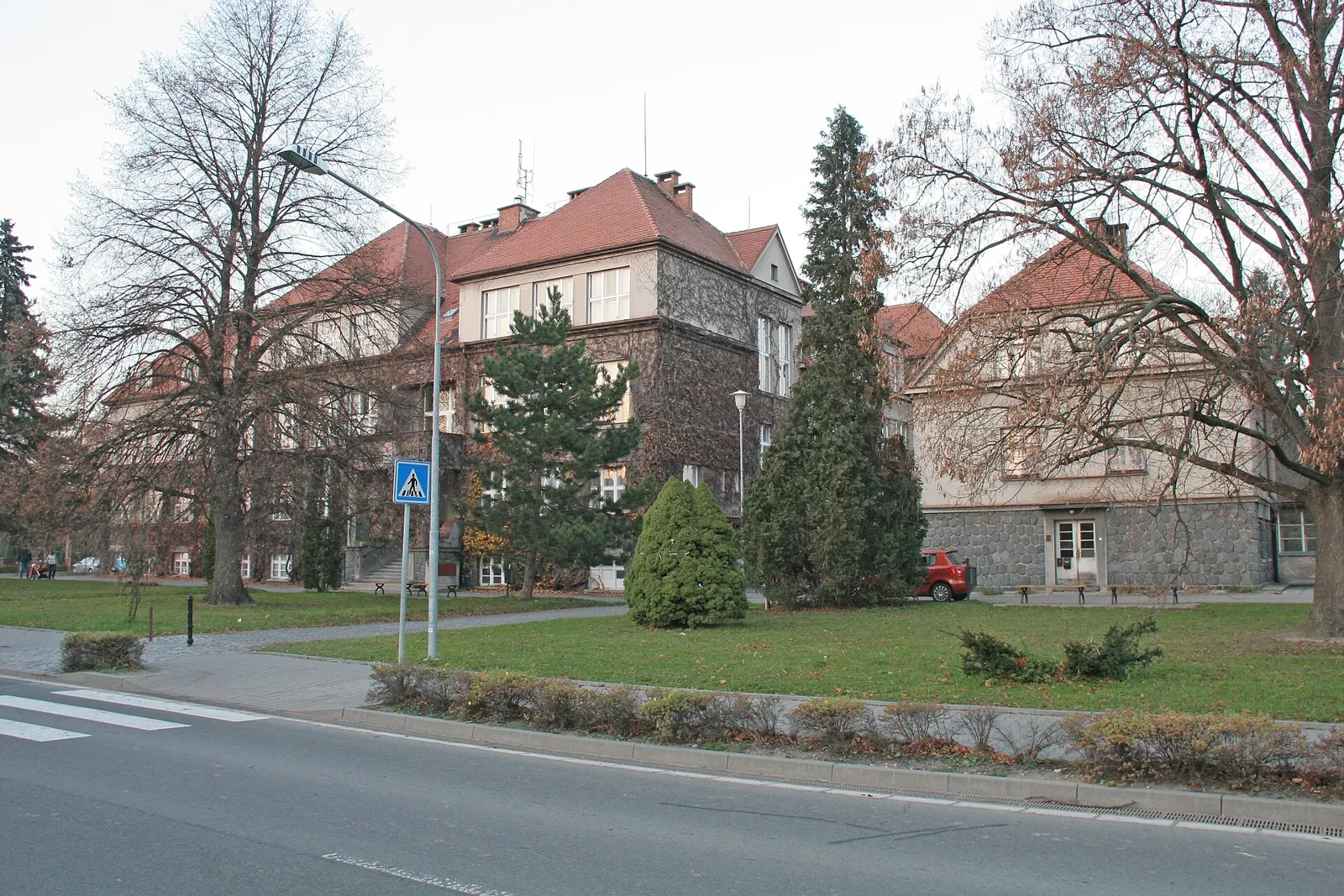 Pohled na obec Dolní Roveň, okres Pardubice