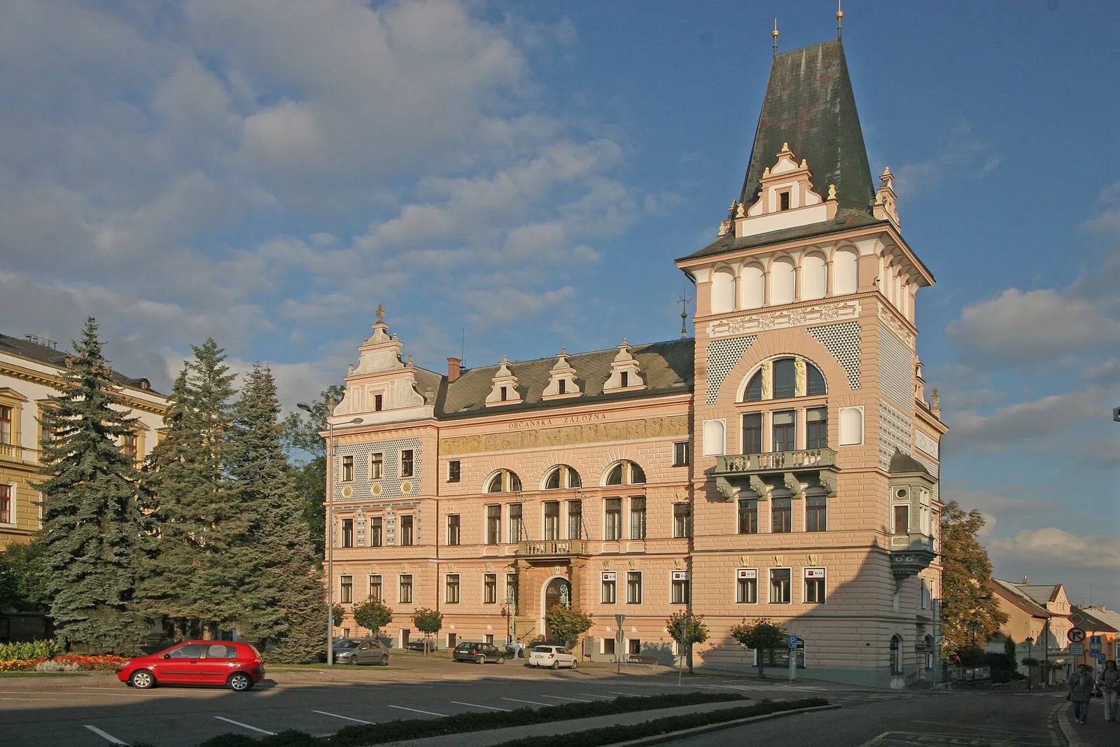 Pohled na obec Přelouč, okres Pardubice