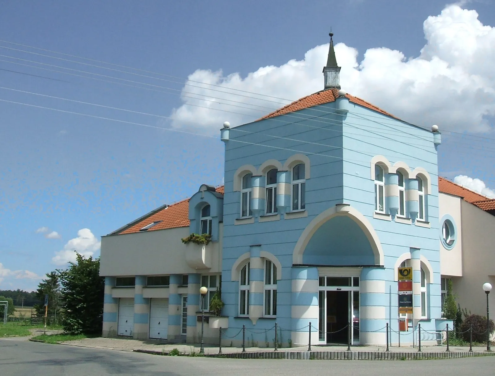Pohled na obec Staré Hradiště, okres Pardubice