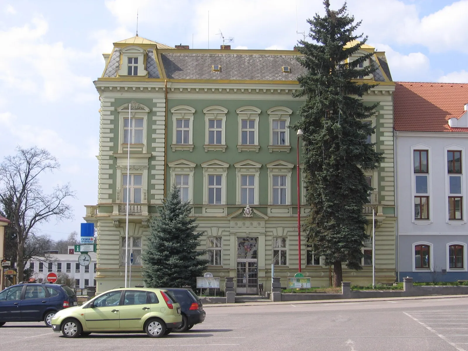 Pohled na obec Kostelec nad Orlicí, okres Rychnov nad Kněžnou