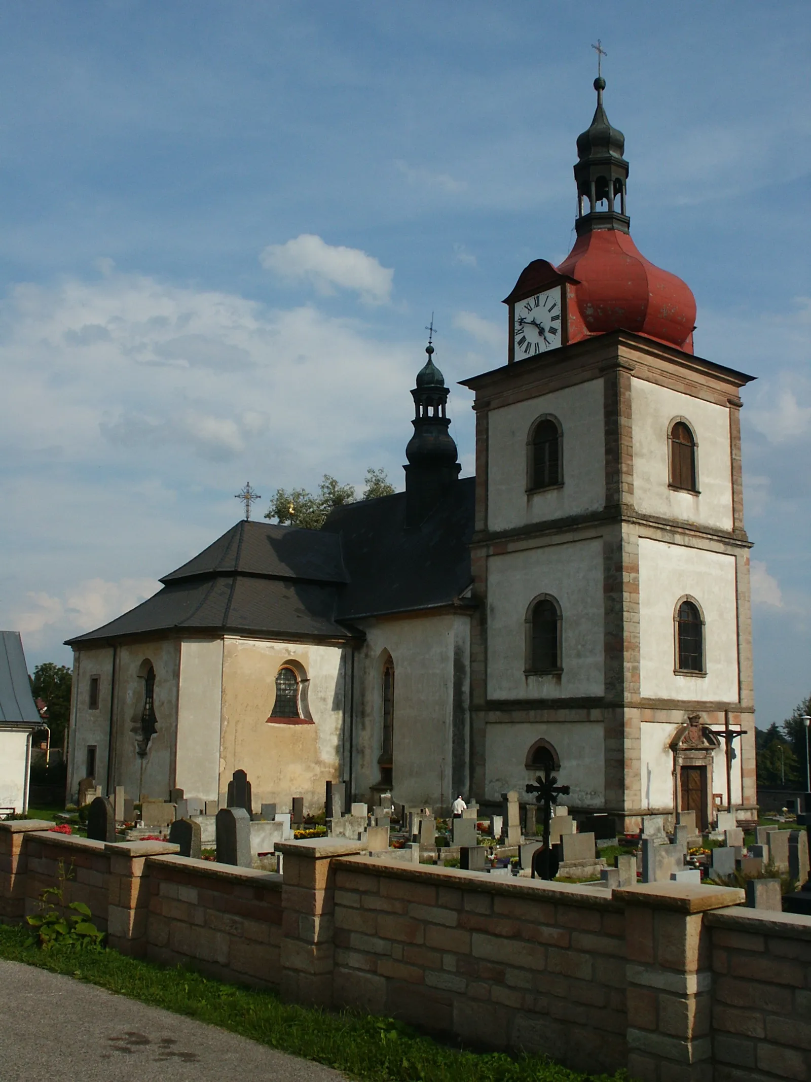 Pohled na obec Horní Branná, okres Semily