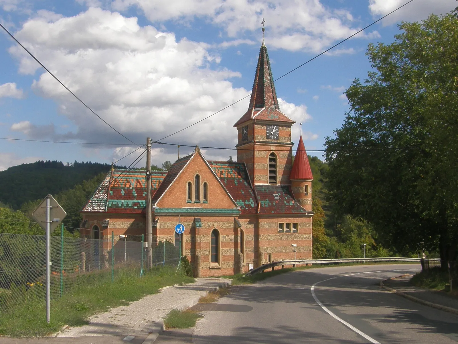 Pohled na obec Bílovice nad Svitavou, okres Brno-venkov