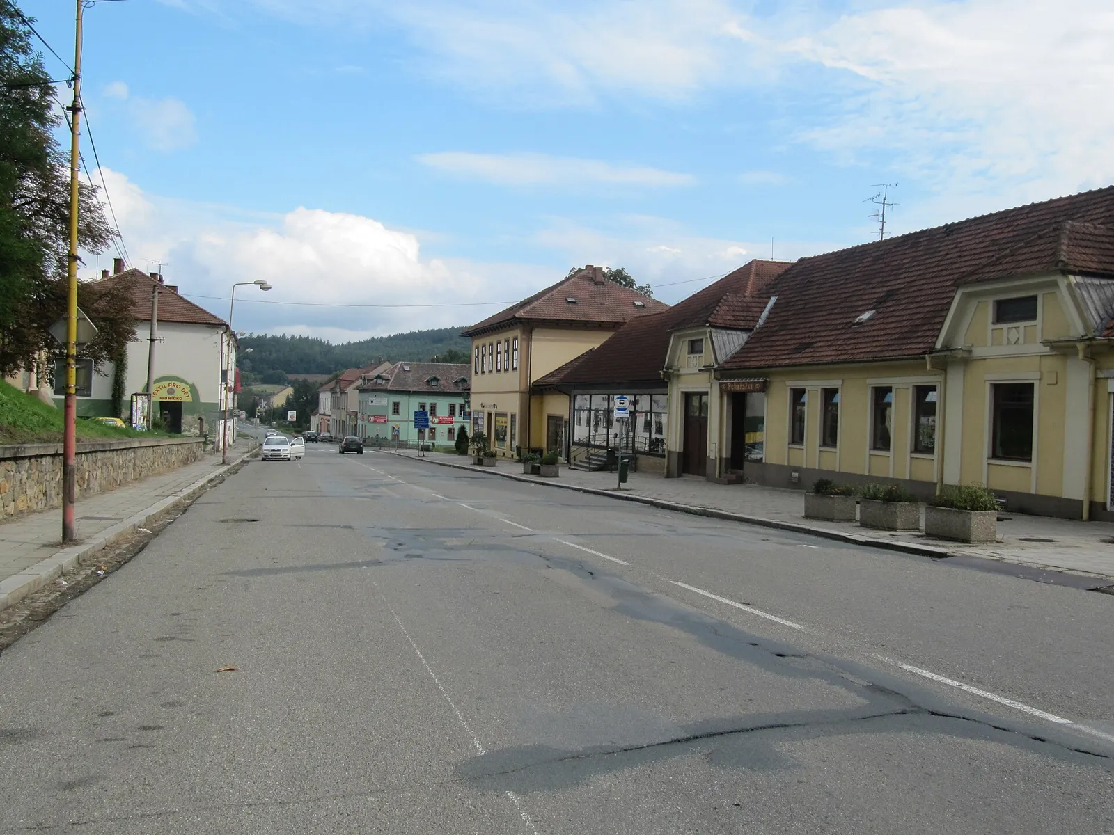 Pohled na obec Zastávka, okres Brno-venkov