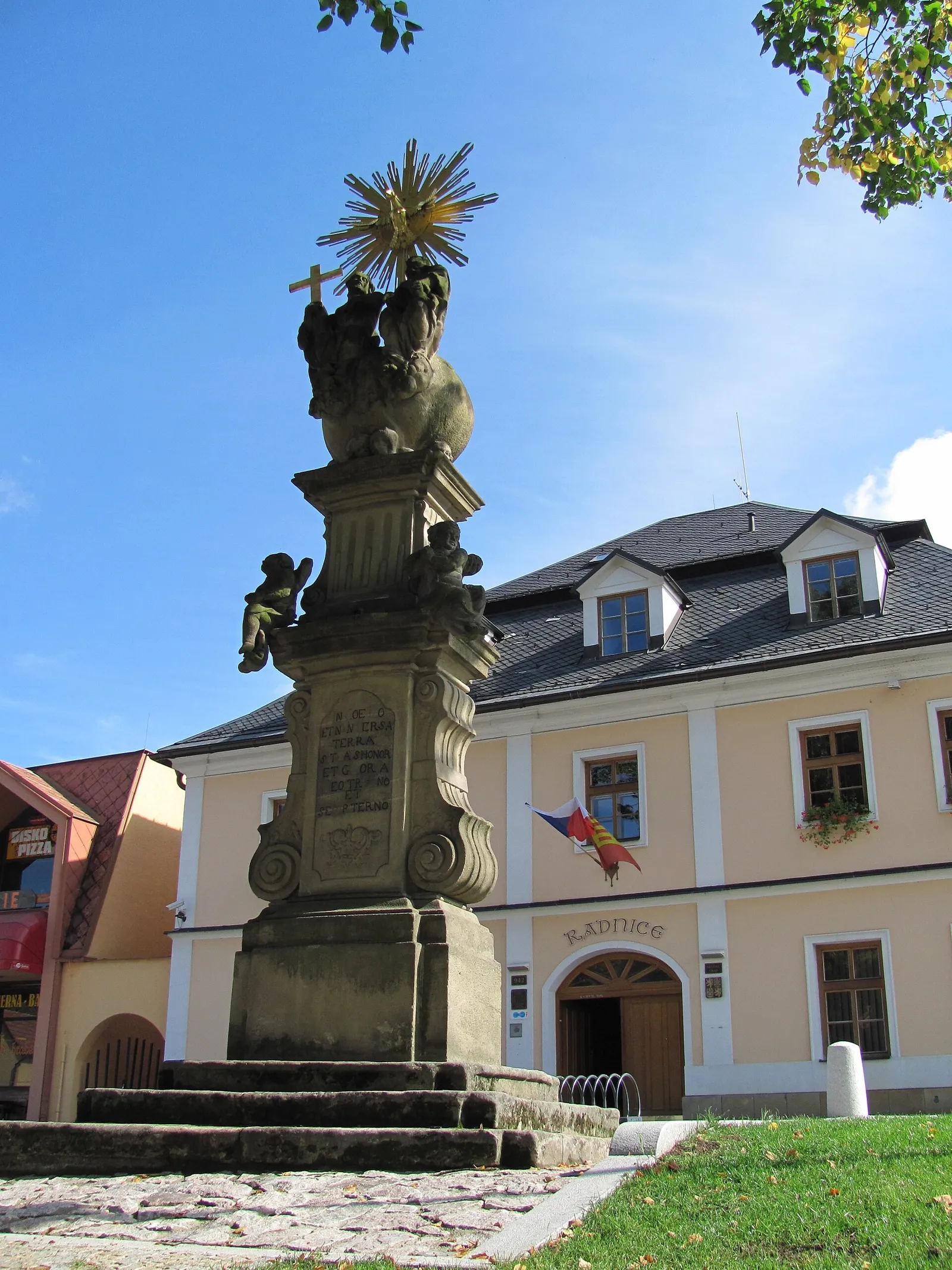 Pohled na obec Brumov-Bylnice, okres Zlín