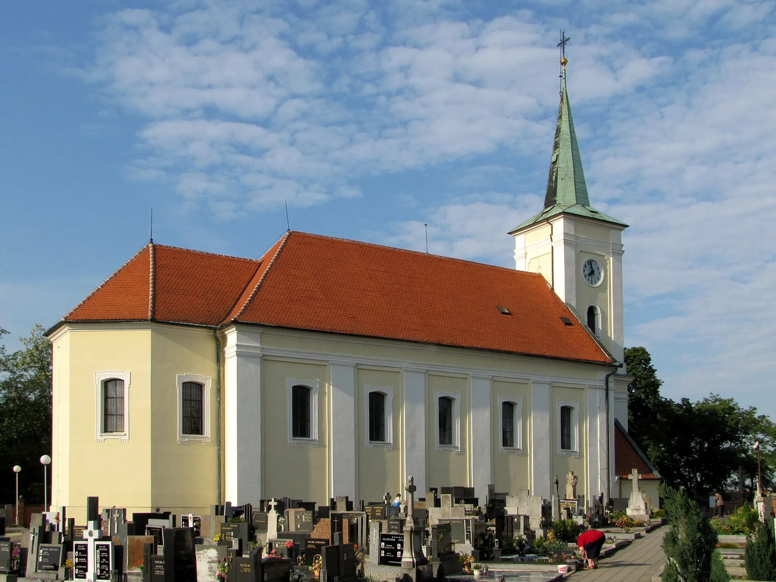 Pohled na obec Svatobořice-Mistřín, okres Hodonín