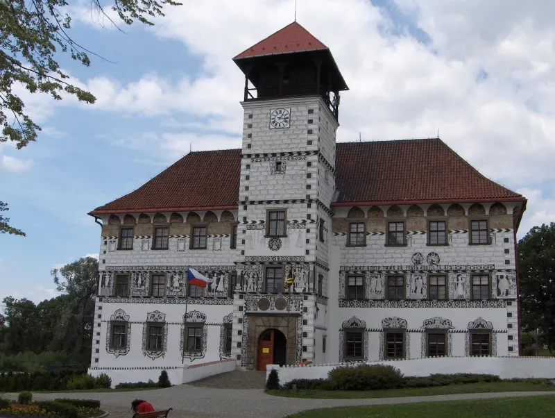 Pohled na obec Stará Ves nad Ondřejnicí, okres Ostrava-město