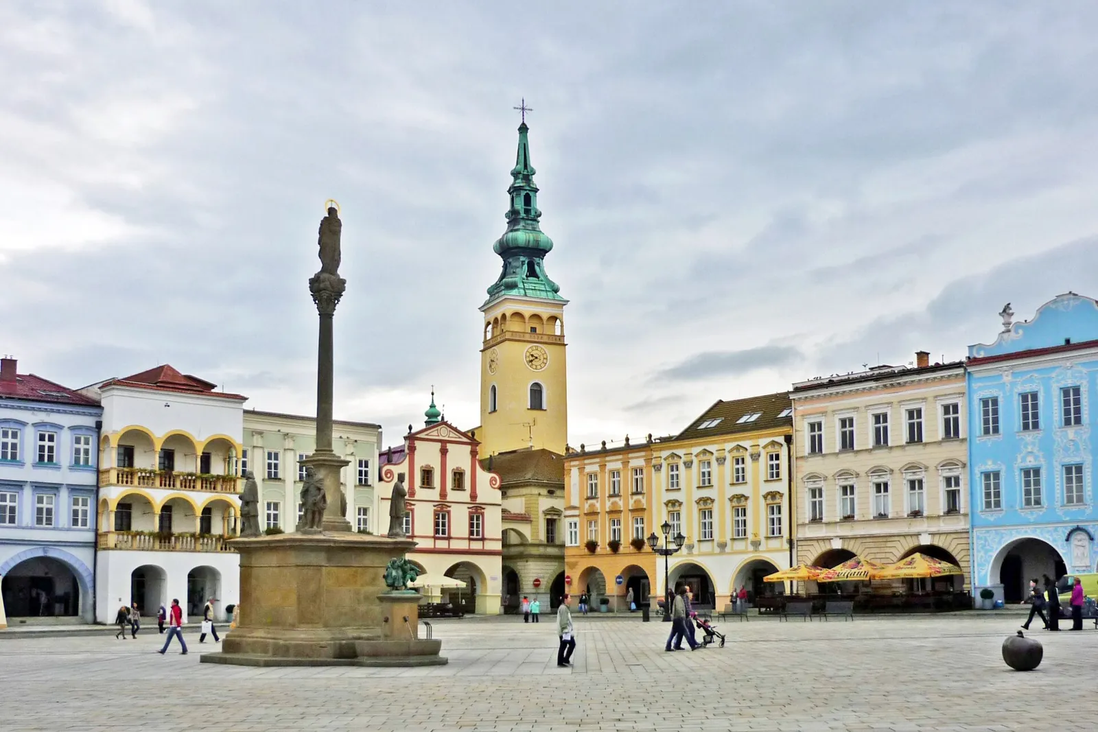 Pohled na obec Nový Jičín, okres Nový Jičín